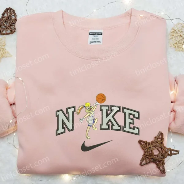 Nike x Lola Bunny Basketball Embroidered Sweatshirt, Looney Tunes Disney Embroidered Shirt, Best Gift Ideas