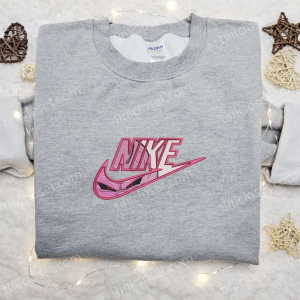 Nike x Majin Buu Embroidered Sweatshirt, Dragon Ball Embroidered Shirt, Best Gift Ideas
