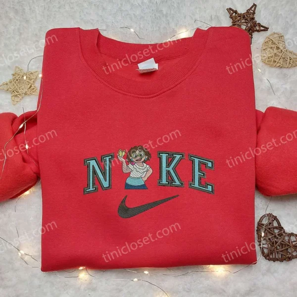 Nike x Mirabel Madrigal Embroidered Shirt, Encanto Walt Disney Movie Embroidered Shirt, Nike Inspired Embrodierd Shirt