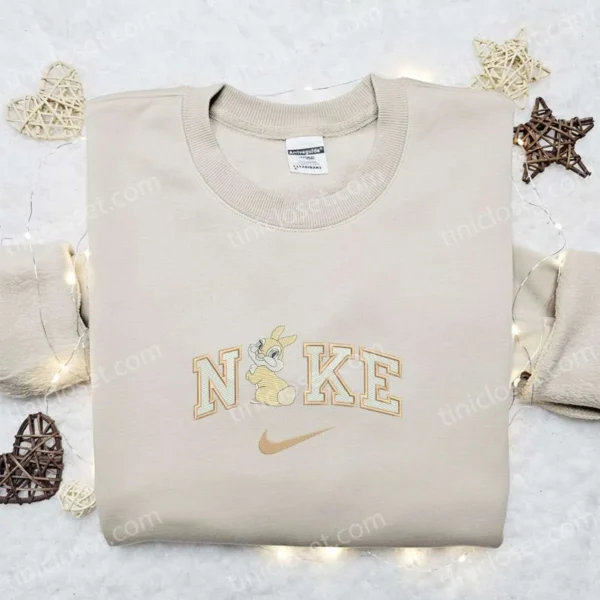 Nike x Miss Bunny Embroidered Sweatshirt, Bambi Disney Embroidered Shirt, Best Gift Ideas