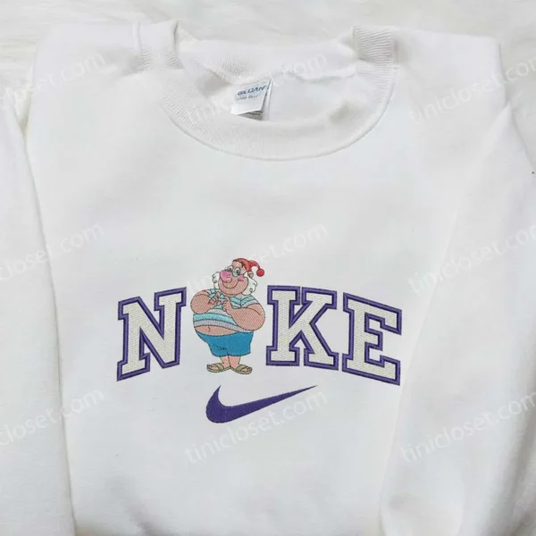 Nike x Mr. Smee Peter Pan Embroidered Shirt, Disney Embroidered Shirt, Nike Inspired Embroidered Shirt