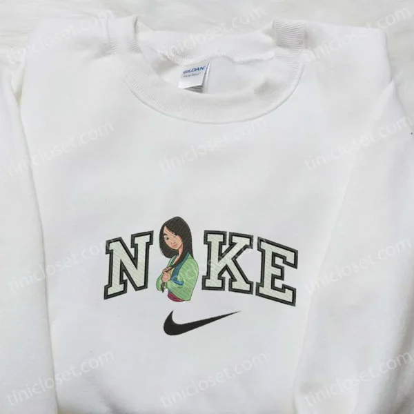 Nike x Mulan Embroidered Sweatshirt, Mulan Disney Embroidered Shirt, Best Gift Ideas