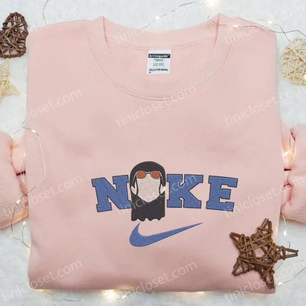 Nike x Nico Robin Anime Embroidered Shirt, One Piece Embroidered T-shirt, Best Gift Ideas for Family