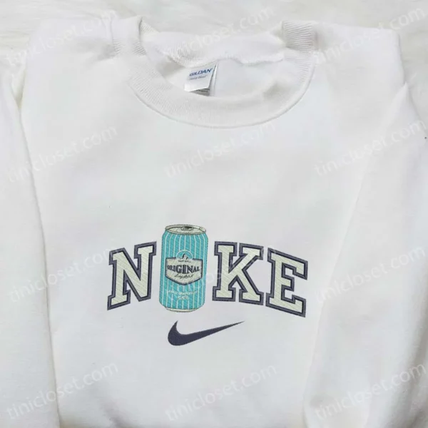 Nike x Original Bottle Embroidered Sweatshirt, Favorite Drink Embroidered Shirt, Best Gift Ideas
