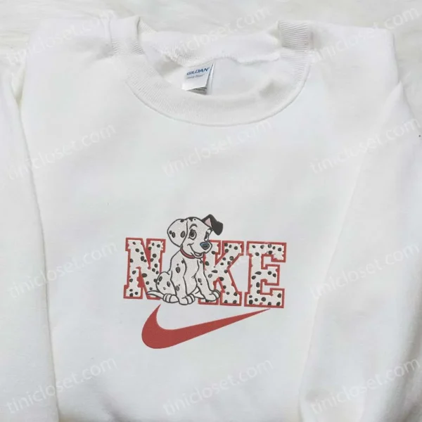 Nike x Patch Dog Embroidered Sweatshirt, 101 Dalmatians Disney Embroidered Shirt, The Best Gift