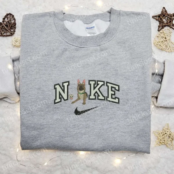 Nike x Pixie and Brutus Embroidered Sweatshirt, Cartoon Embroidered Shirt, Best Gift Ideas