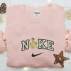 Nike x Porky Pig Santa Claus Embroidered Sweatshirt, Nike Inspired Embroidered Hoodie, Best Christmas Gifts for Family
