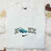 Nike x Strawberry Shortcake Cartoon Embroidered Sweatshirt, Nike Inspired Embroidered Hoodie, Best Birthday Gift Ideas