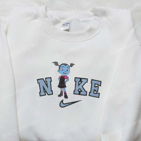 Nike x Vampirina Hauntley Embroidered Hoodie, Disney Halloween Embroidered Sweatshirt, Best Halloween Gifts for Family