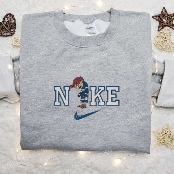 Nike x Wybie Lovat Embroidered Sweatshirt, Coraline Horror Movie Embroidered Shirt, The Best Halloween Gift