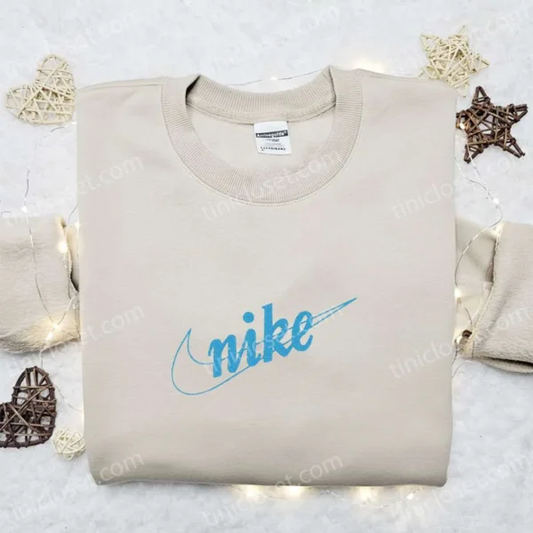 Original Swoosh x Nike Embroidered Sweatshirt, Nike Inspired Embroidered Shirt, Best Gift Ideas