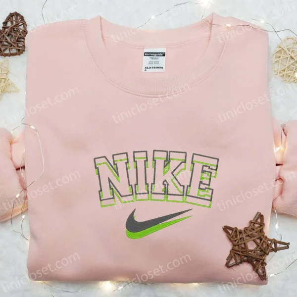 Outline Nike Embroidered Shirt, Nike Inspired Embroidered Shirt, Best Christmas Gift Ideas