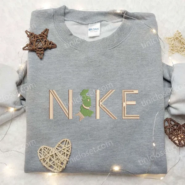 Pakistan x Nike Embroidered Sweatshirt, Nike Inspired Embroidered Shirt, National Day Gifts Ideas