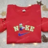Piccolo x Nike Embroidered Sweatshirt, Dragon Ball Embroidered Shirt, Nike Inspired Embroidered Shirt