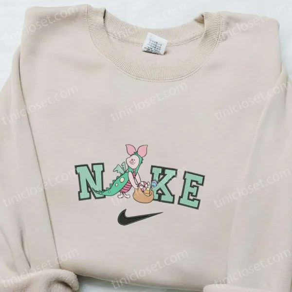 Piglet Ghost Dinosaur Halloween x Nike Embroidered Sweatshirt, Walt Disney Characters Embroidered Shirt, Best Halloween Gift Ideas
