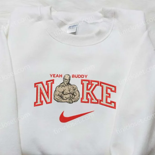Ronnie Coleman x Nike Embroidered Hoodie, Celebrity Embroidered Shirt, Nike Inspired Embroidered Shirt