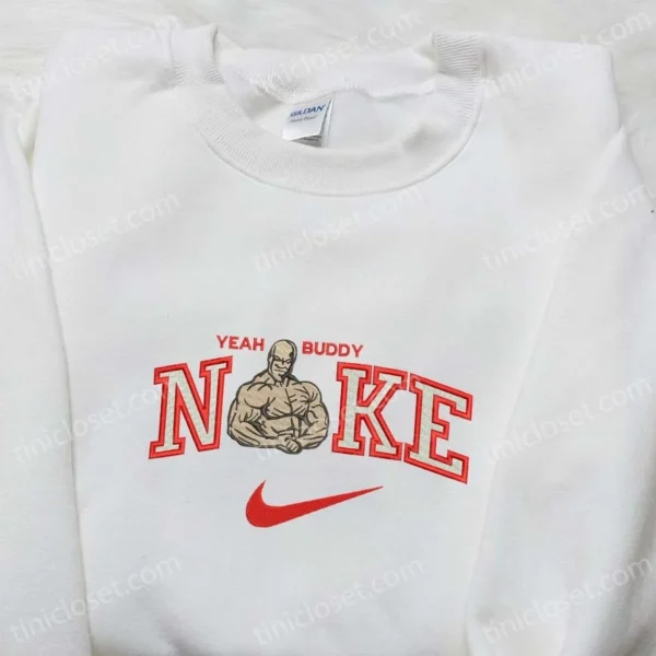 Ronnie Coleman x Nike Embroidered Sweatshirt, Celebrity Embroidered Shirt, Custom Embroidered T-shirt
