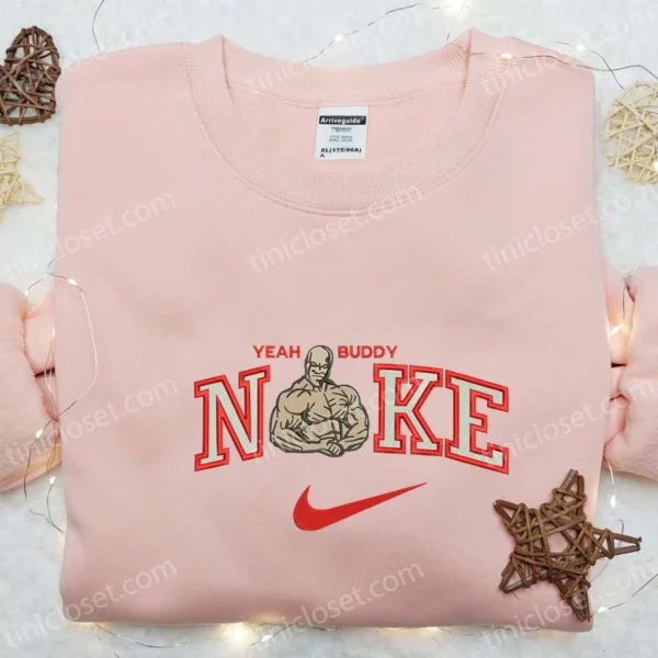 Ronnie Coleman x Nike Embroidered Sweatshirt, Celebrity Embroidered Shirt, Custom Embroidered T-shirt