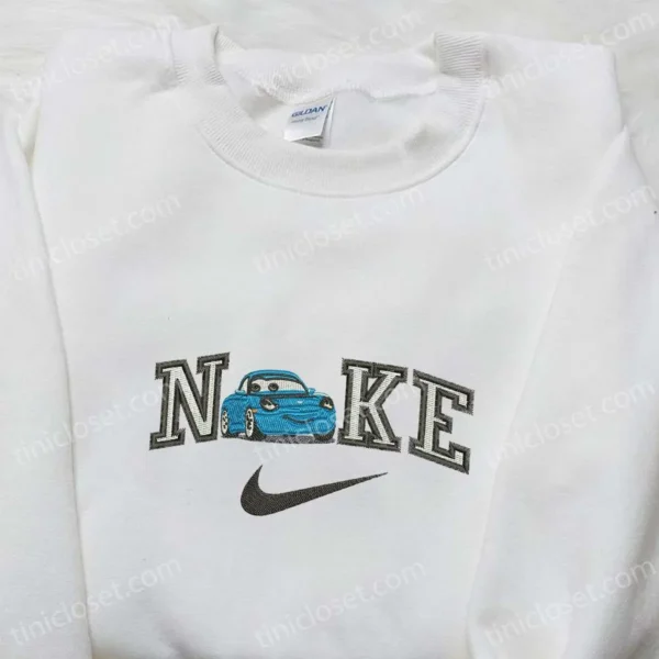 Sally Carera x Nike Cartoon Embroidered Hoodie, Disney Characters Embroidered Sweatshirt, Custom Embroidered Hoodie