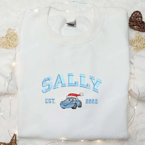 Sally Est 2002 Embroidered Shirt, Disney Pixar Cars Embroidered Hoodie, Best Gift Ideas For Family