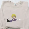 Sanji x Swoosh Anime Embroidered Hoodie, Cool Anime Clothing, Best Gift Ideas for Family