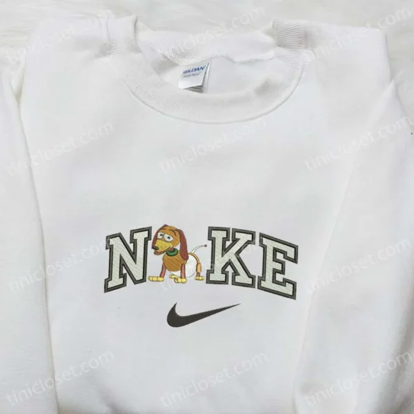 Slinky Dog x Nike Embroidered Sweatshirt, Toy Story Disney Embroidered Shirt, Best Gift Ideas