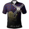 Scottish Home Modern Clan Crest Tartan Polo Shirt, Long Polo, Zipper Polo Believe in Me