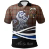 Scottish Innes Ancient Clan Crest Tartan Polo Shirt, Long Polo, Zipper Polo - Military Logo