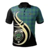 Scottish Irvine Clan Crest Tartan Polo Shirt, Long Polo, Zipper Polo