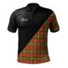 Scottish Leask Clan Tartan Polo Shirt, Long Polo, Zipper Polo
