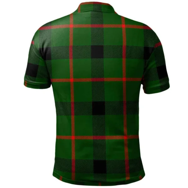 Scottish Lennox (Lennox Kincaid) Clan Crest Tartan Polo Shirt, Long Polo, Zipper Polo