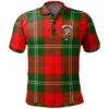 Scottish Leask Clan Tartan Polo Shirt, Long Polo, Zipper Polo
