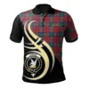 Scottish Lindsay Modern Clan Crest Tartan Polo Shirt, Long Polo, Zipper Polo - Military Logo