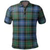 Scottish MacRae Hunting Modern Clan Crest Tartan Polo Shirt, Long Polo, Zipper Polo - Bend Style