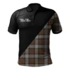 Scottish MacRae Hunting Weathered Clan Tartan Polo Shirt, Long Polo, Zipper Polo