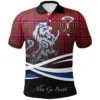 Scottish MacRae Modern Clan Crest Tartan Polo Shirt, Long Polo, Zipper Polo - Celtic with Scotland Lion
