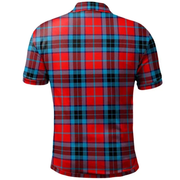 Scottish MacTavish Modern Clan Tartan Polo Shirt, Long Polo, Zipper Polo