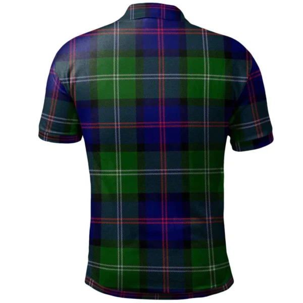 Scottish MacThomas Clan Crest Tartan Polo Shirt, Long Polo, Zipper Polo