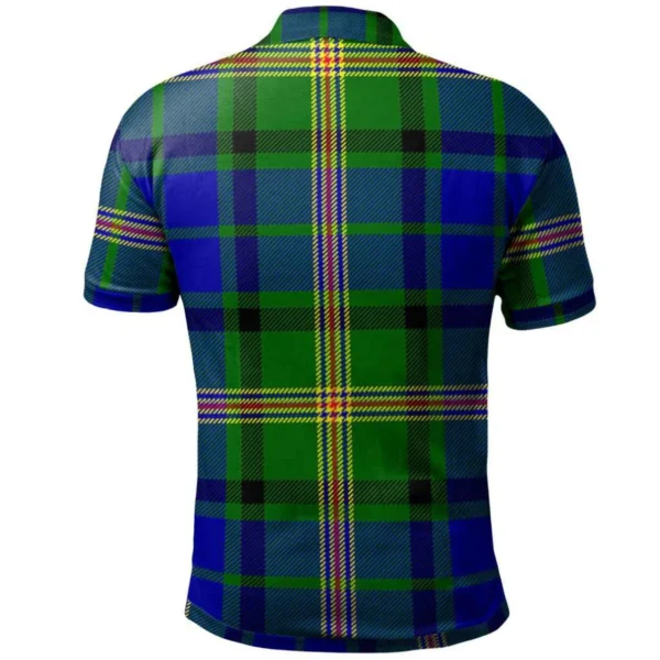 Scottish Maitland Clan Crest Tartan Polo Shirt, Long Polo, Zipper Polo