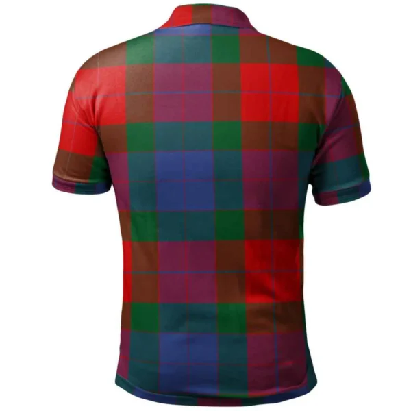 Scottish Mar Clan Crest Tartan Polo Shirt, Long Polo, Zipper Polo
