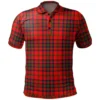 Scottish Maule Clan Crest Tartan Polo Shirt, Long Polo, Zipper Polo - Military Logo