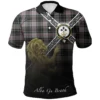 Scottish Moffat Modern Clan Crest Tartan Polo Shirt, Long Polo, Zipper Polo - Military Logo