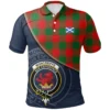 Scottish Moffat Modern Clan Crest Tartan Polo Shirt, Long Polo, Zipper Polo - Military Logo