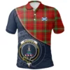 Scottish Morrison Red Ancient Clan Crest Tartan Polo Shirt, Long Polo, Zipper Polo - Scotland Lion