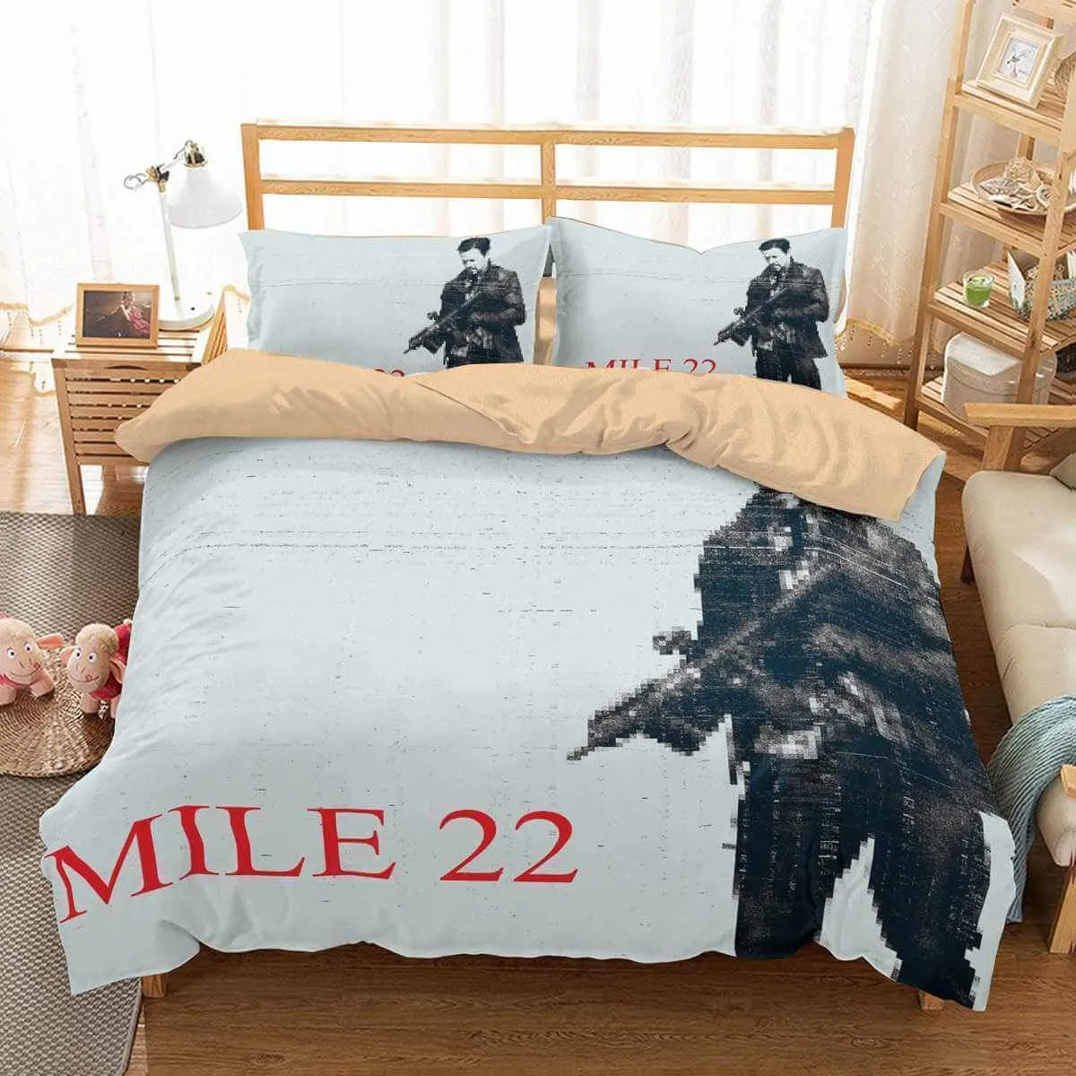 3D Customize Mile 22 Customized Duvet Cover Bedding Set
